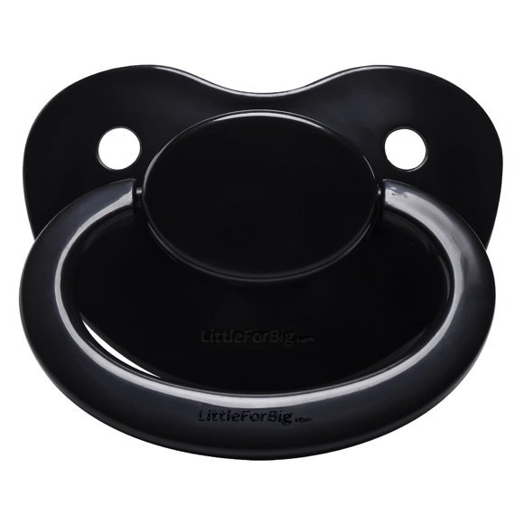 Chupete para adultos Littleforbig BigShield de silicona negra
