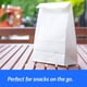 thumbnail image 4 of Bolsas de papel blancas para almuerzos y refrigerios (50 unidades) - Bolsas de papel blancas para manualidades, 4 of 6