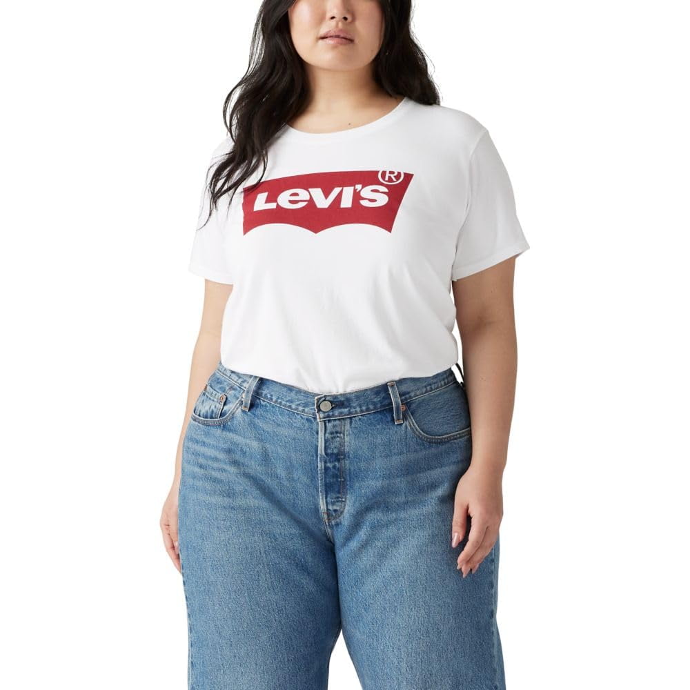 Camiseta Levi's De Talla Grande Para Mujer, Talla Grande, Color Blanco, 2xl