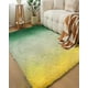 thumbnail image 3 of Alfombra Peluda 200x240 Premium Color Amarillo Con Verde, 3 of 4