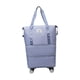 thumbnail image 4 of Bolsa De Lona Con Ruedas Para Ropa, Bolso De Mano Con Ruedas Para Exteriores, Deportes, Fitness, Azul Claro, 4 of 5