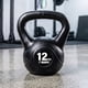 thumbnail image 1 of Pesa Rusa Kettlebell 12kg Overfit Entrenamiento PVC Cemento Asa Ergonómica, 1 of 3