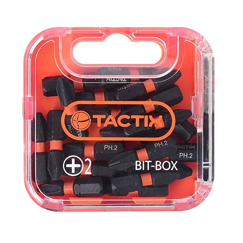 Tactix - Set De Puntas De Impacto 20 Piezas Ph2 X 25 Mm