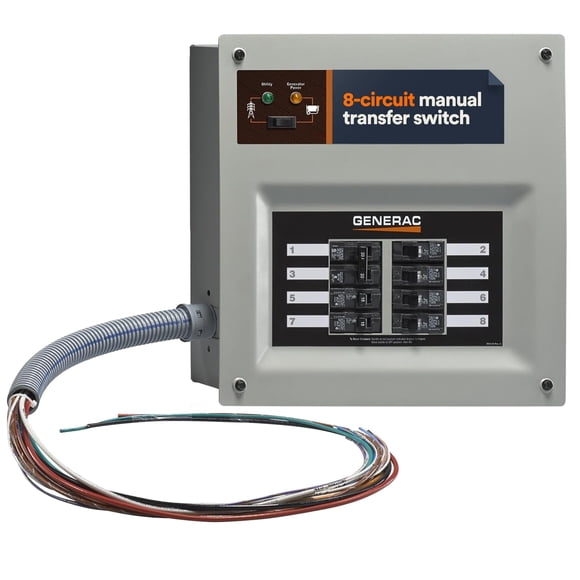 Interruptor de transferencia Generac HomeLink de 30 amperios para generador portátil