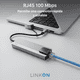 thumbnail image 2 of Hub adaptador USB-C RJ45 5 en 2 Linkon Mac Windows aluminio, 2 of 3