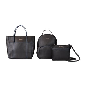 Pack Leeway Nautica Mochila + Cartera + Bandolera Negra