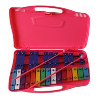 Allegro - Metalófono 25 Tonos Aluminio Rosado All25P + Baqueta Adicional