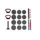 thumbnail image 2 of Set Mancuernas y Barra Ajustable 30 kg Entrenamiento Fitness, 2 of 7