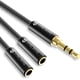 thumbnail image 1 of Separador de auriculares Syncwire, trenzado de nailon, 3,5 mm, macho a 2 hembras, 1 of 7