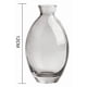 thumbnail image 5 of Florero De Vidrio Decorativo Pequeño 12cm Diseño Ovalado, 5 of 5