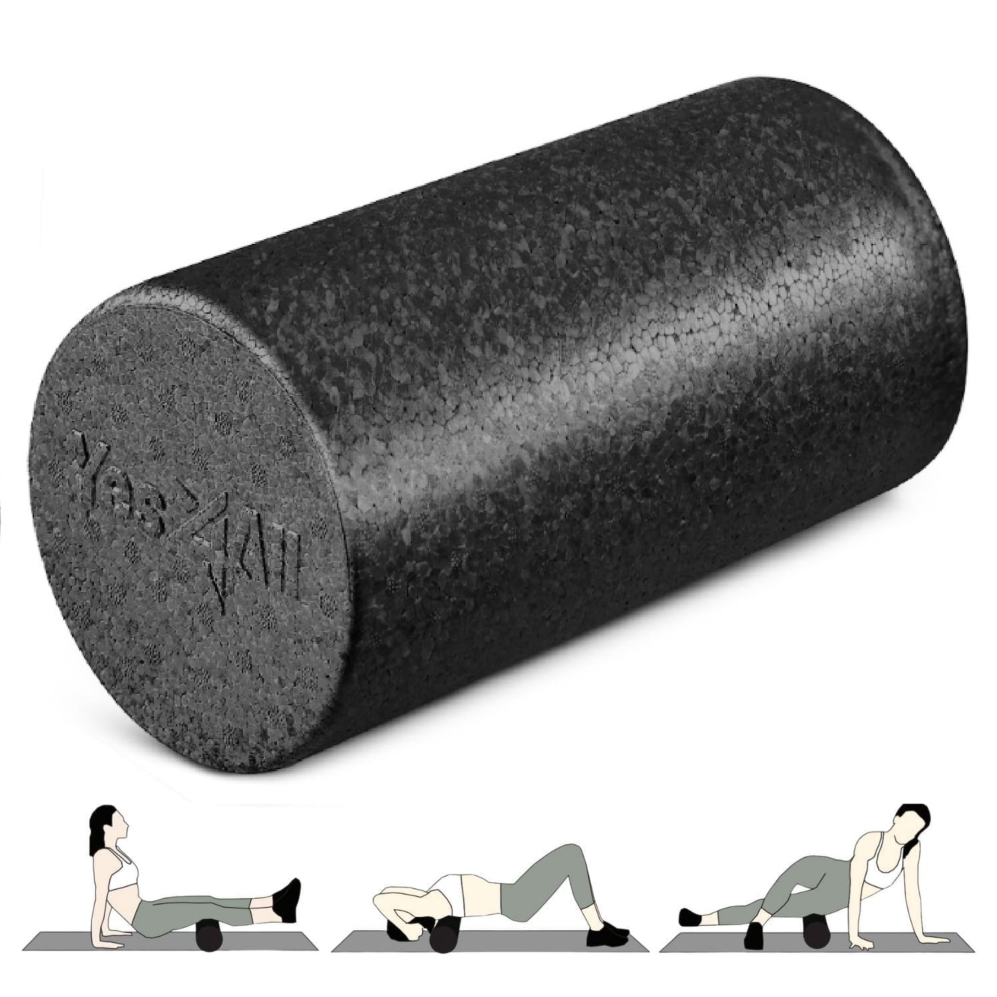 Rodillo De Espuma Yes4all De Alta Densidad Para Yoga Y Pilates De Espalda, 30 Cm