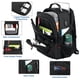 thumbnail image 4 of Mochila de viaje Z-MGKISS extra grande de 50 litros con puerto USB negra, 4 of 7