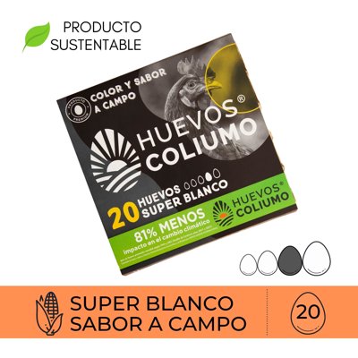 Huevo Premium Súper Blanco 20 Un 20 Un Coliumo