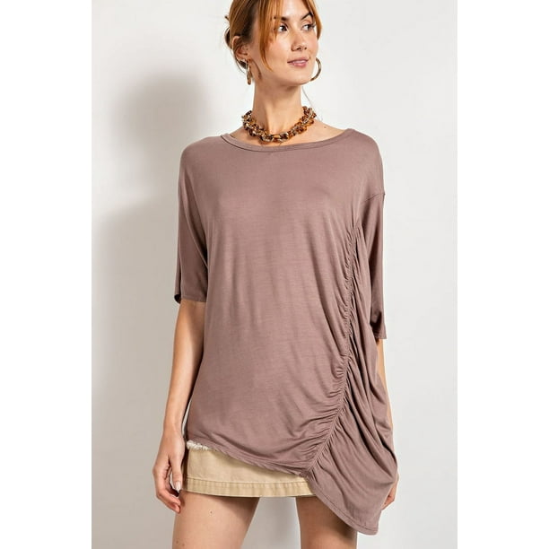 Top Holgado con Detalles Fruncidos