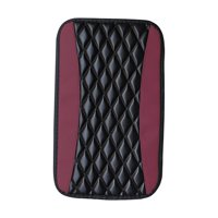 Magideal - Cojín De La Caja De La Consola Central Del Coche, Cubierta De La Caja Del Asiento Del Reposabrazos, Accesorios Interiores, Protector De La Almohadilla Burdeos