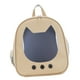 thumbnail image 5 of Mochila Transportadora Para Gatos Ventilada Grande Aprobada Por Aerolíneas Caminar Senderismo Caqui, 5 of 5