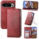 thumbnail image 2 of Funda Flip FOXDOCK para Google Pixel 9 , Estilo Billetera con Diseño Rombo, Correa de Mano y Soporte, Uso Diario, 2 of 6