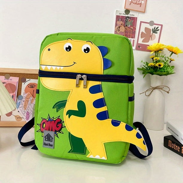 Children's Kawaii Cartoon Dinosaur Print Backpack, School Bag For Boys And Girls Travel Backpack, School Season Gifts