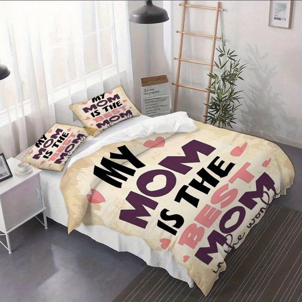 3pcs Cozy and Cute Hand-Drawn Decorative Poster Duvet Cover Set - 2/3pcs Bedding Set ( Core Not Included)