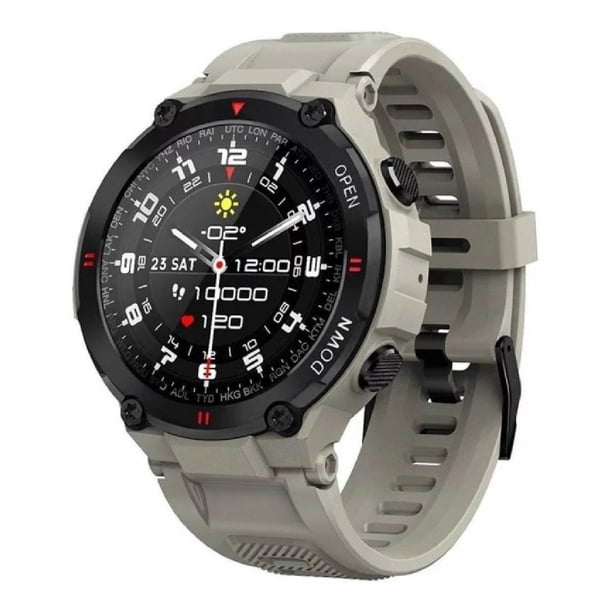 Smartwatch Lemfo K22 Hombre Reloj Inteligente Llamadas gris