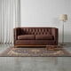 thumbnail image 1 of Sofa Roma 2C Cuero Colorado Marron, 1 of 5