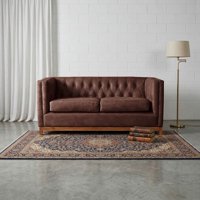 Latam Home - Sofa Roma 2C Cuero Colorado Marron