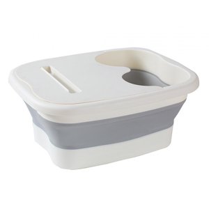 Ioensy - Tina De Pie Plegable Grande Para Remojo De Pies De Pedicura Pies De Remojo Pie Seco Agrietado Blanco