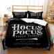 thumbnail image 1 of Hocus - Pocus bedding set Boys Girls Twin Queen size duvet cover pillowcase bed kids adult fashion home textileextile, 1 of 5