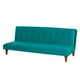 thumbnail image 2 of Futon Turin Tela Velvet Turquesa, 2 of 3