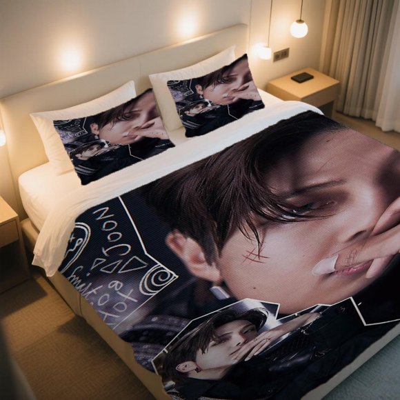 RM NAMJOON Art Design Duvet Cover Set a bedding Suitable for General Bedroom Home Decor HotelThemed Suites