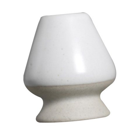 Magideal - Soporte Para Batidor De Matcha De Cerámica Accesorio Tradicional Para Batidor Chasen Soporte De Tazón Utensilio Hecho A Mano Funcional Adecuado Para C Blanco