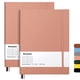thumbnail image 1 of Cuadernos Wiisdatek B5 19 x 25 cm, paquete de 2, cuero PU rosa, 1 of 7
