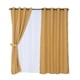 thumbnail image 1 of Set Cortinas Rustica 8 Piezas Argolla Mostaza, 1 of 3