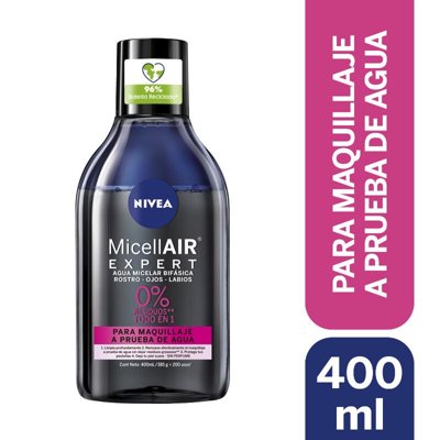 Agua Micelar Expert Waterproof Make Up Remover 400 Ml Nivea