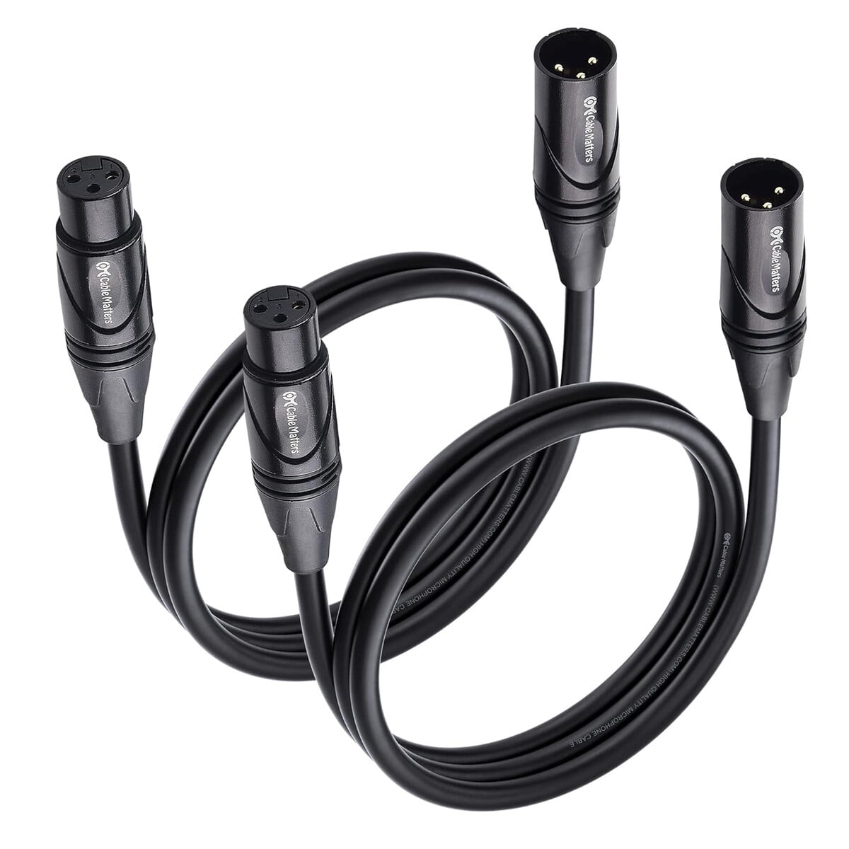 Cable Xlr Cable Matters 3ft Pack 2 Premium Macho A Hembra
