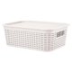thumbnail image 1 of Canastilla organizadora Tavarua con tapa 13L Blanco Reyplast, 1 of 2