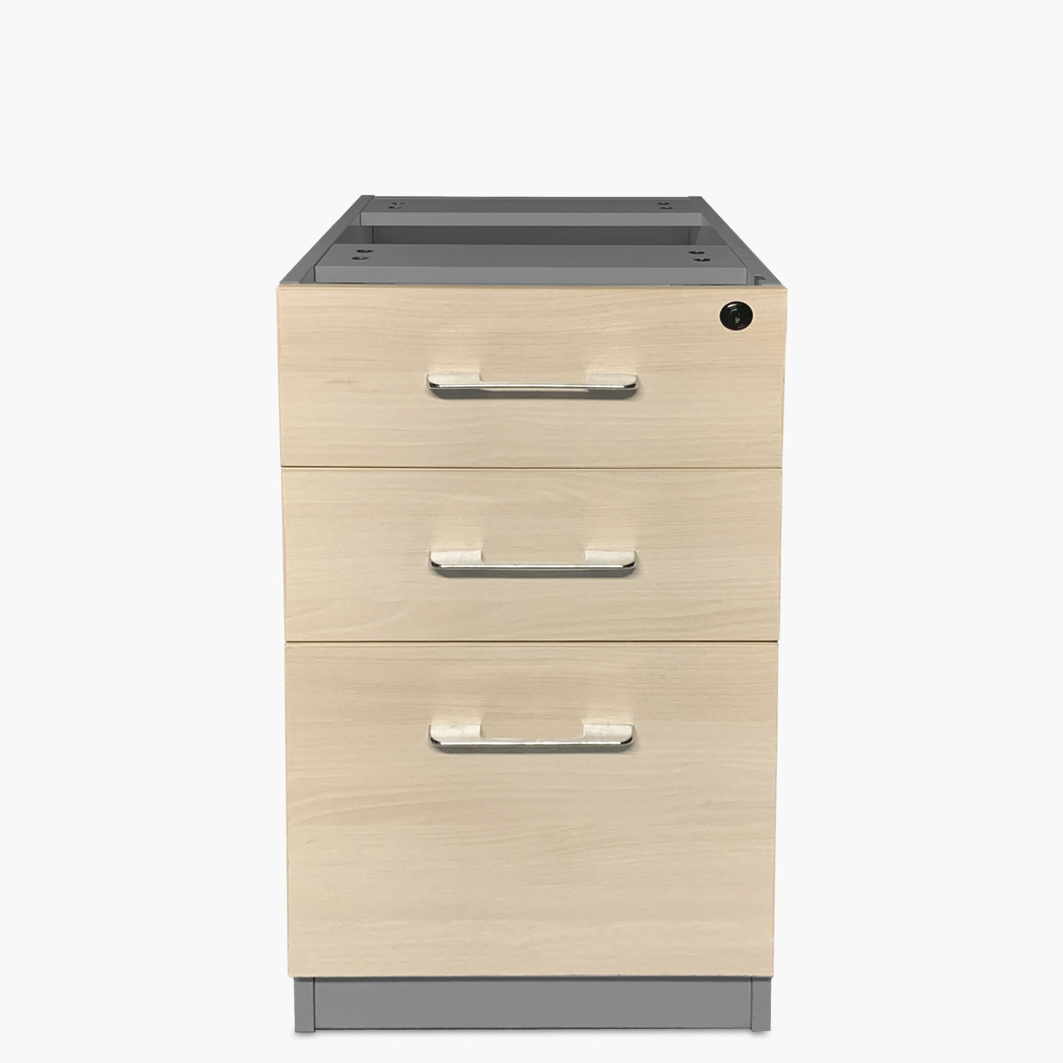 Form Office - Cajonera Melamina Pedestal Natura/gris