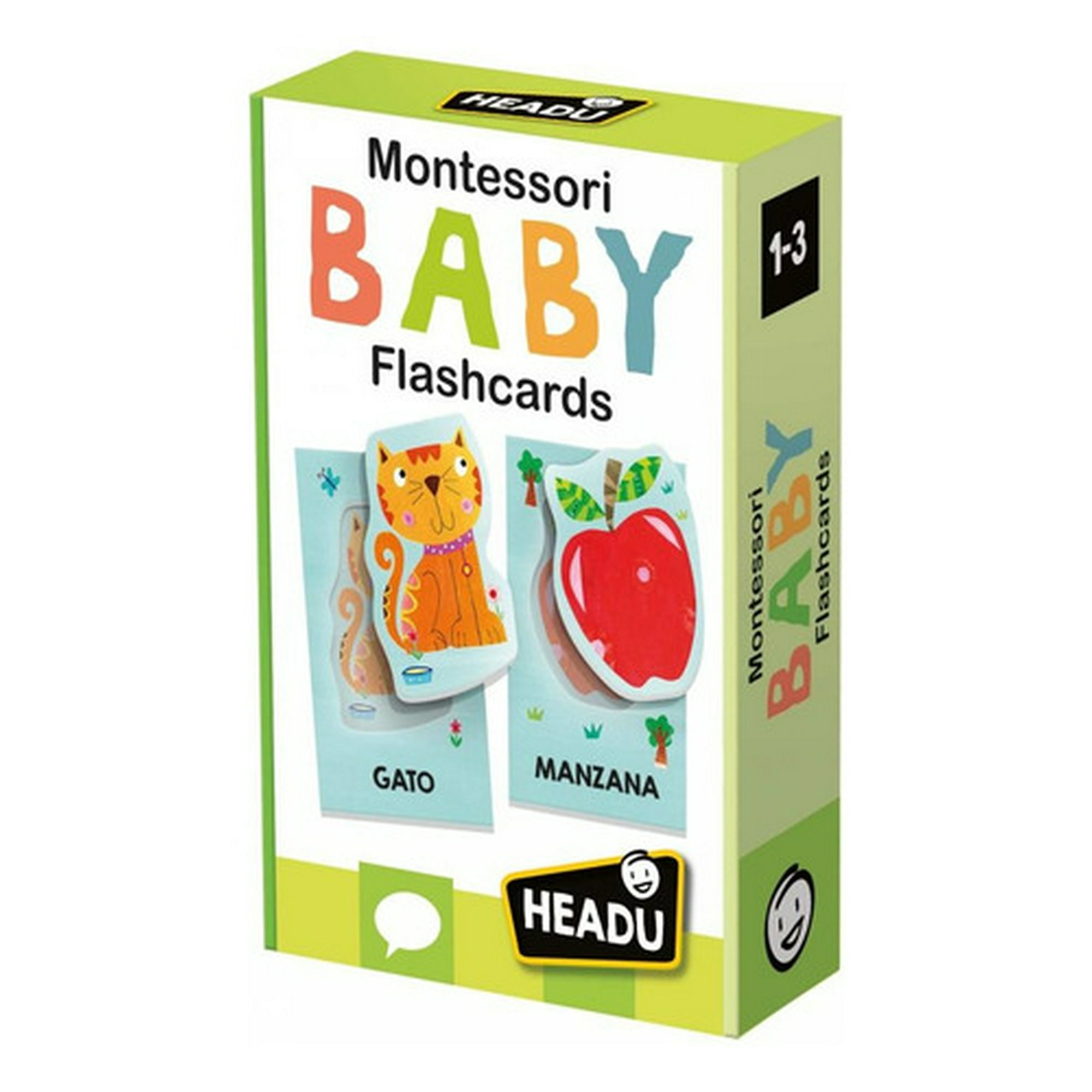 Flashcards Bebé Montessori Inglés Headu