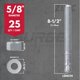 thumbnail image 2 of Anclajes de Cuña SURGE BUILDING PRODUCTS 21 cm (Caja de 25), 2 of 8