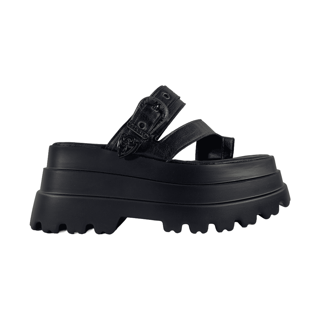 Sandalias Md Negro Mujer | 5l53-1 - Talla 39 Cl / 24.5 Cm