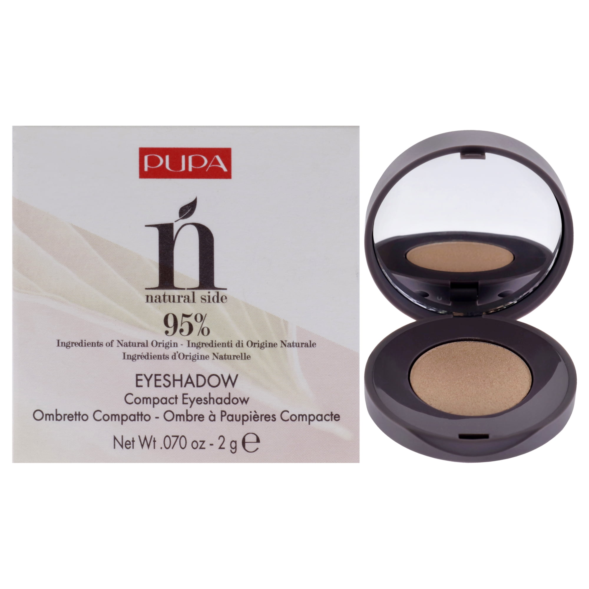 Pupa Milano - Sombra De Ojos Compacta Lateral Natural - Dorado Claro De Para Mujer - Sombra De Ojos