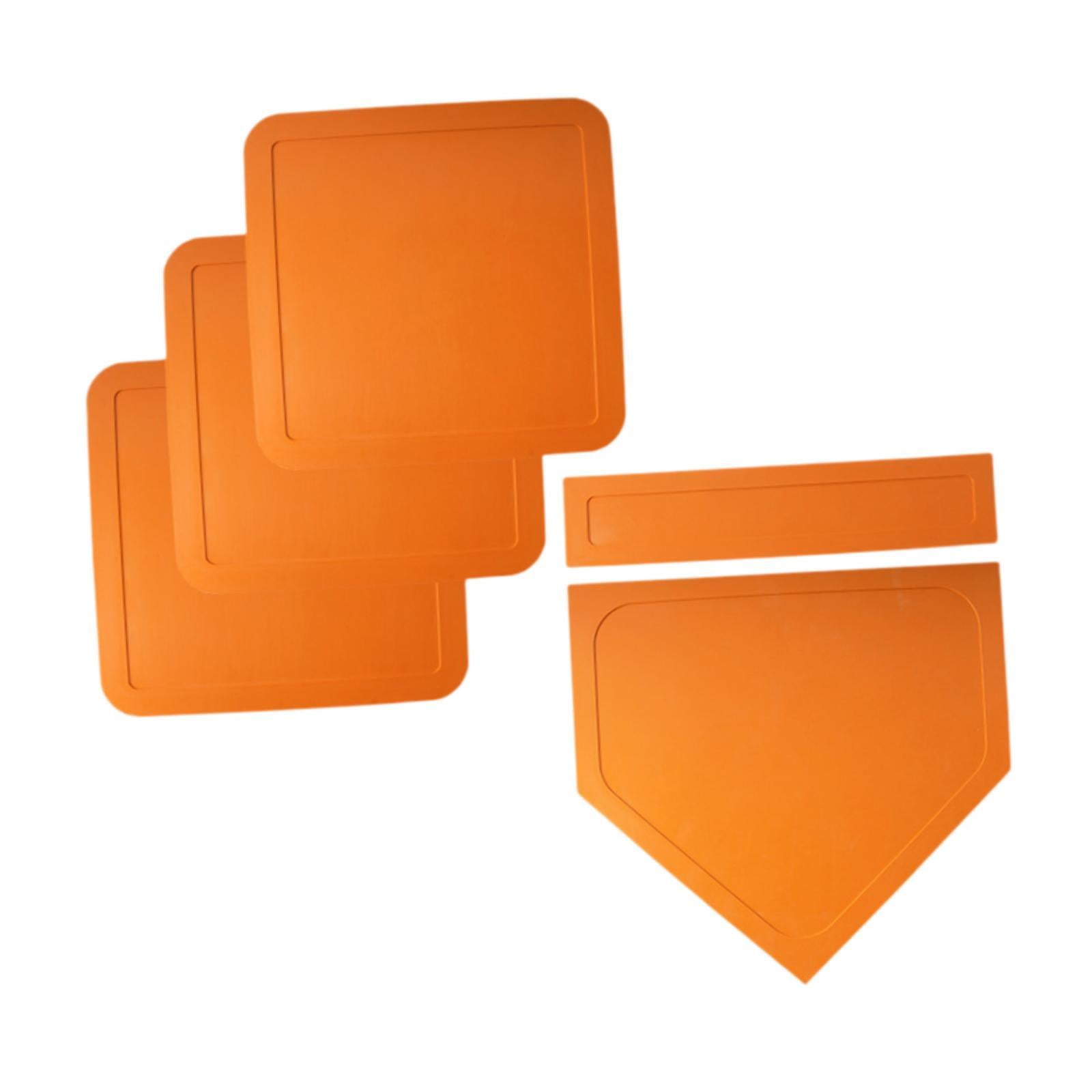 Ioensy - Juego De Base De Sóftbol Juego De Base De Lanzamiento Para Teeball Kickball Naranja