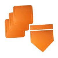 Ioensy - Juego De Base De Sóftbol Juego De Base De Lanzamiento Para Teeball Kickball Naranja