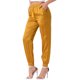thumbnail image 4 of INSPIRE CHIC Pantalones de Satén para Mujer con Cintura Elástica y Cordón, Pierna Recta, Largo al Tobillo, Joggers Elegantes con Bolsillo S Dorado, 4 of 4