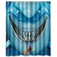 thumbnail image 1 of Cortina de ducha con diseño de tiburón Kawai Ocean Creature, con ganchos, tamaño 60 x 72 pulgadas, 1 of 3