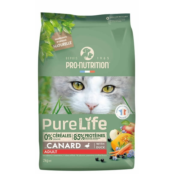 Alimento Pure Life Flatazor Gato Adulto, sabor pavo, saco 2 kg