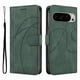 thumbnail image 1 of Funda tipo cartera con tapa para Google Pixel 10 Pro XL con tarjetero, soporte y cubierta magnética Verde, 1 of 5