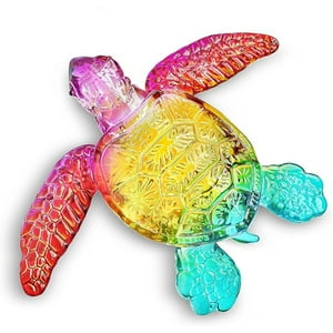 Veat00L - Adornos De Vidrio De Tortuga, Material De Vidrio Artesanal, Diseño De Imagen De Tortuga, Regalos De Colección, Arte Del Vidrio, Tortuga, Animal, Decoración Del Hogar