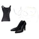 thumbnail image 2 of Vestido De Cuero PU 1/6 Y Zapatos De Tacón Alto Para Figuras De 12 Pulgadas, 2 of 3