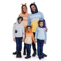 Sudadera Con Capucha Bluey Dad, Forro Polar Para Hombre, Talla X-Small, Azul